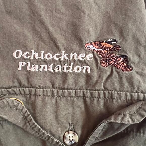 Beretta Men's Olive Green Long Sleeve Button Up Hunting Shooting Shirt Size XL - Picture 3 of 8